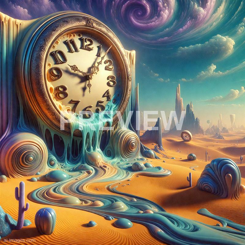 13448 - the-melting-clock-a-giant-clock-melting-over-a-desert_250705090008_00001